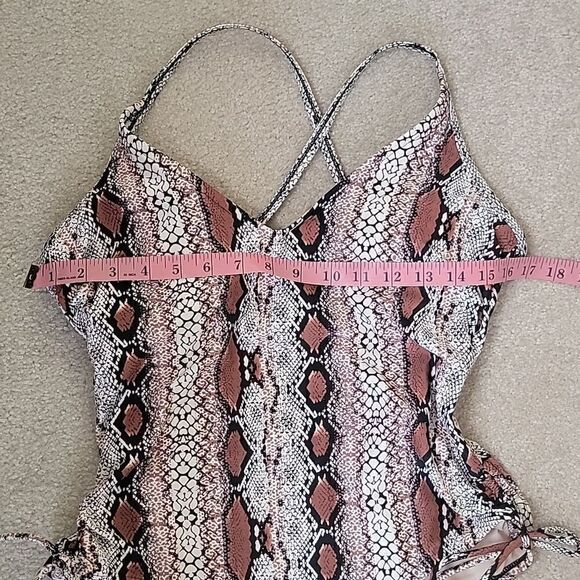 Kona Sol snakeskin print one piece - Picture 2 of 6